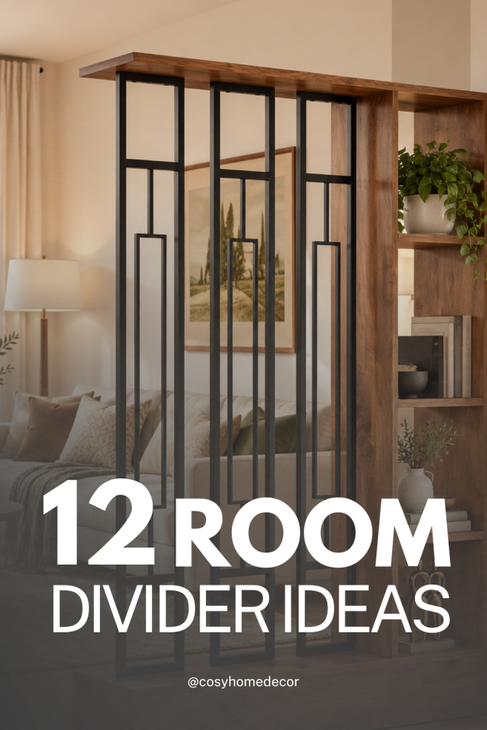 Pinterest portfolio sample: 12 Room Divider Ideas with modern wooden partition